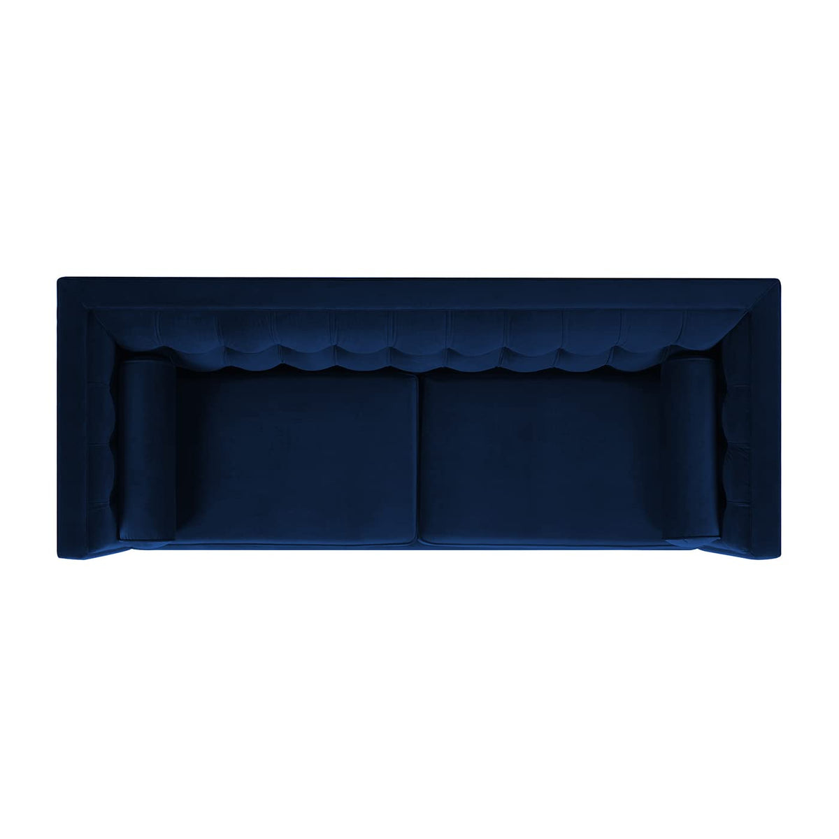 84" Navy Blue Velvet Tufted Sofa B997571