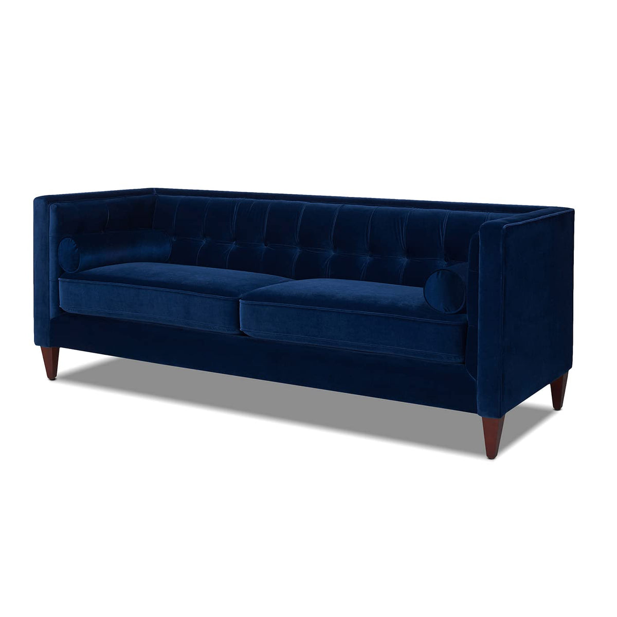 84" Navy Blue Velvet Tufted Sofa B997571