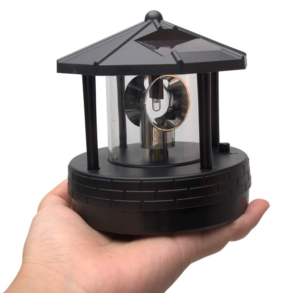 Solar Lighthouse Rotating Outdoor Waterproof LED Light A7725