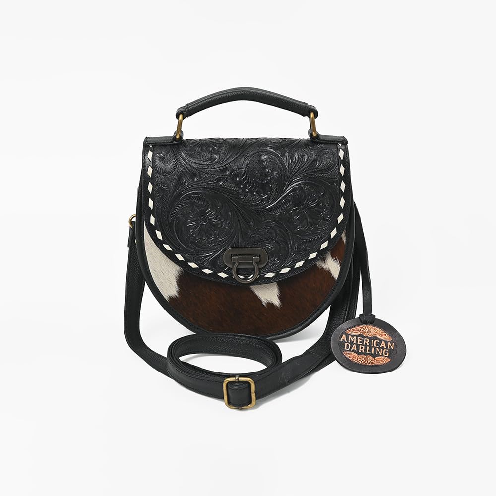 Genuine Leather Hair-On Cowhide Mini Crossbody X6723