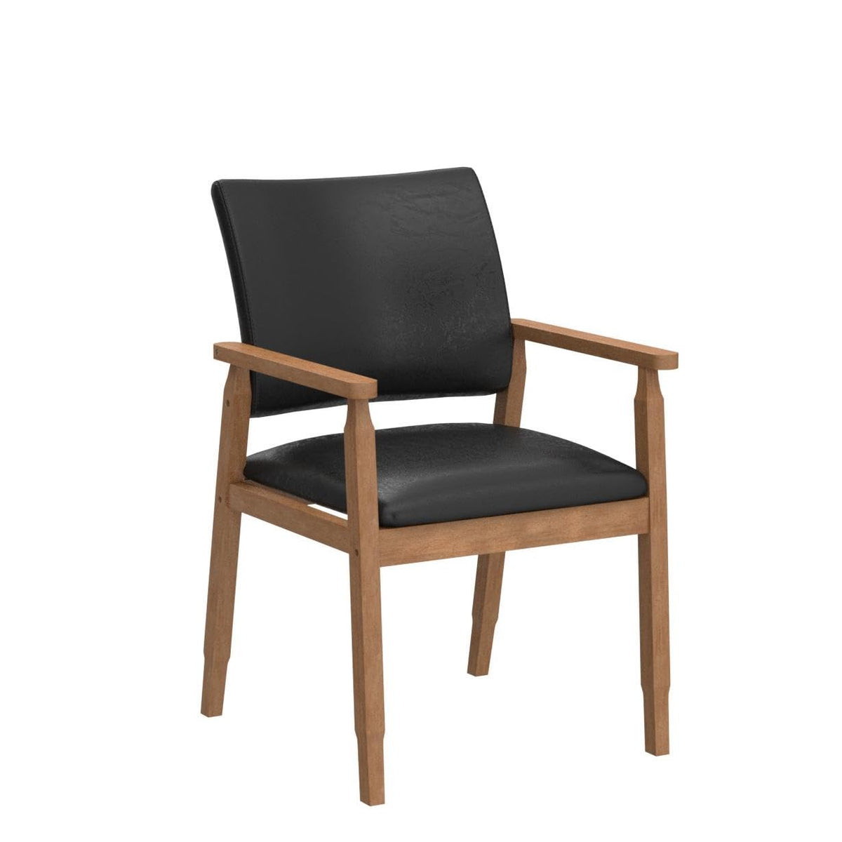 Black PU Leather Dining Chairs Set of 4 I9134