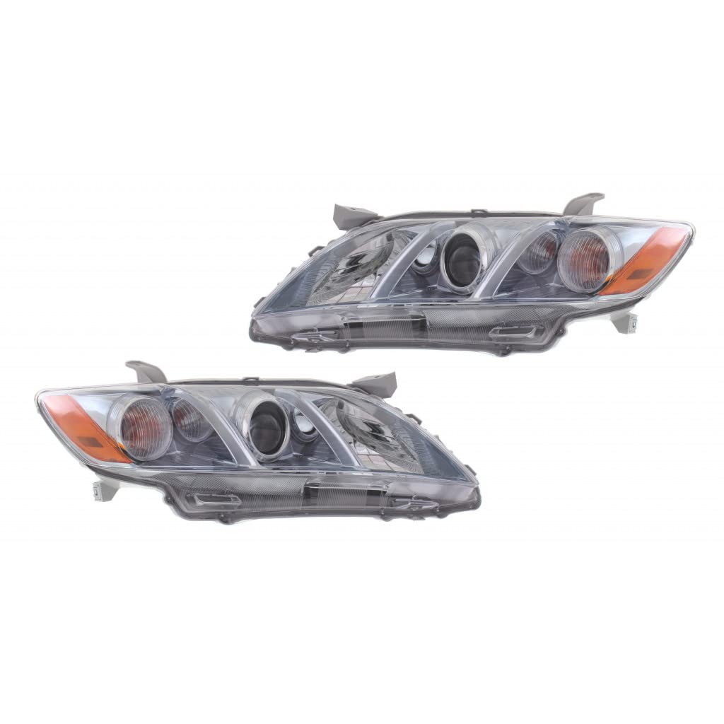 Toyota Camry Hybrid Headlight Assembly 2007 2008 2009 Pair Driver and Passenger Side W622097
