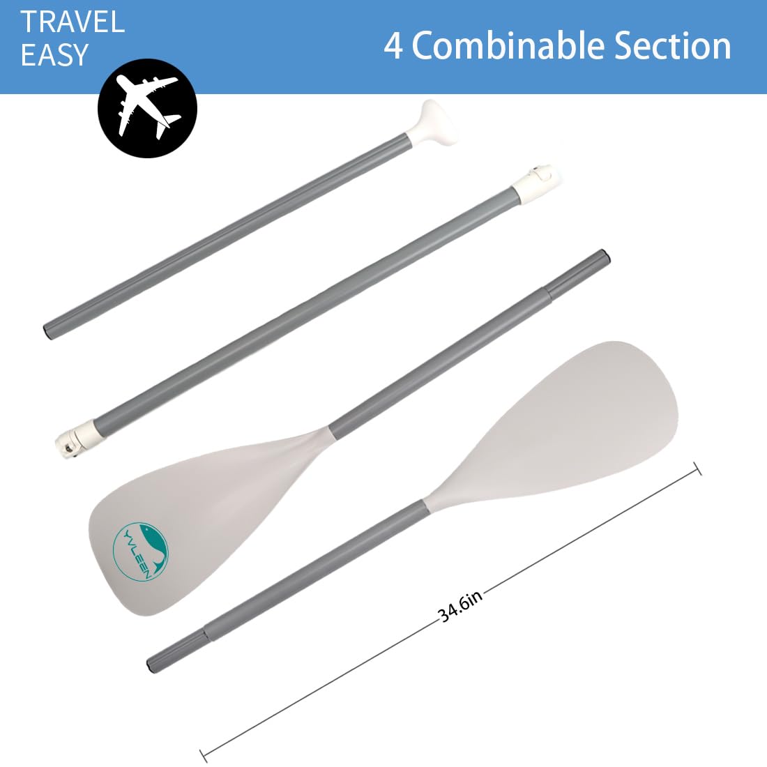 Adjustable Aluminum 4-Piece Floating Paddle R57359