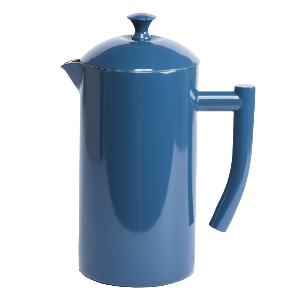 Double-Walled Stainless Steel French Press Coffee Maker, Navy, 34 fl oz Q496868