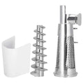 Meat Grinder Attachment for Mixers, White & Silver Q356
