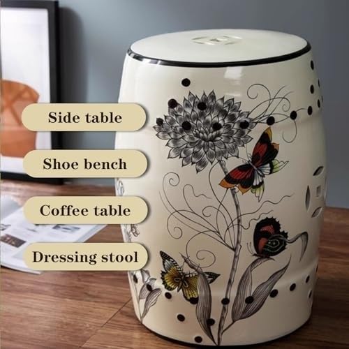 Chinese Style Glazed Decorative Ceramic Garden Stool J61285