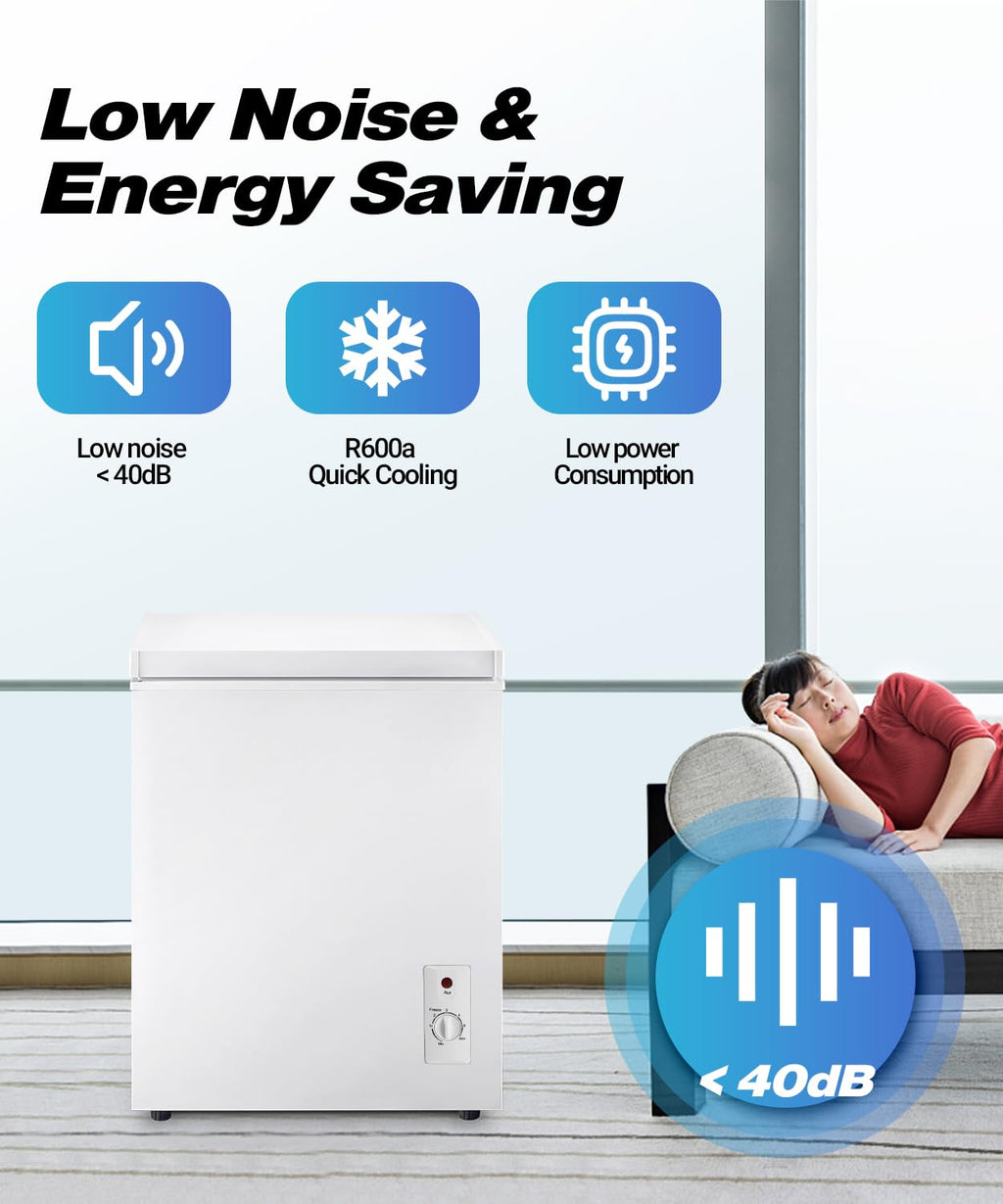 5.0 cu.ft Chest Freezer with Temperature Control F901