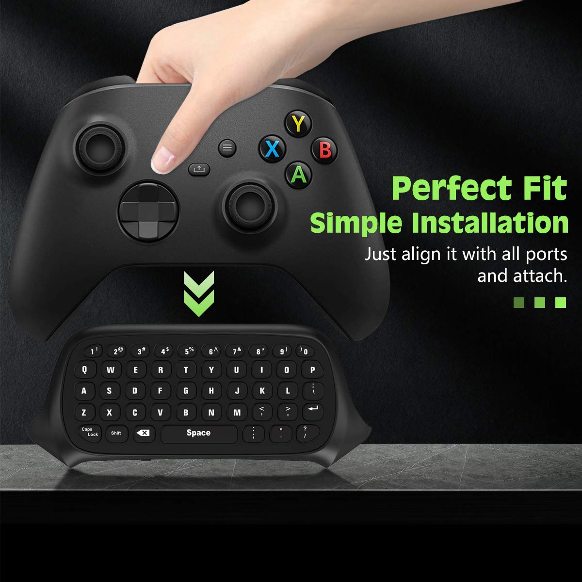 Green Backlight Keyboard for Xbox Gaming Controller W700105