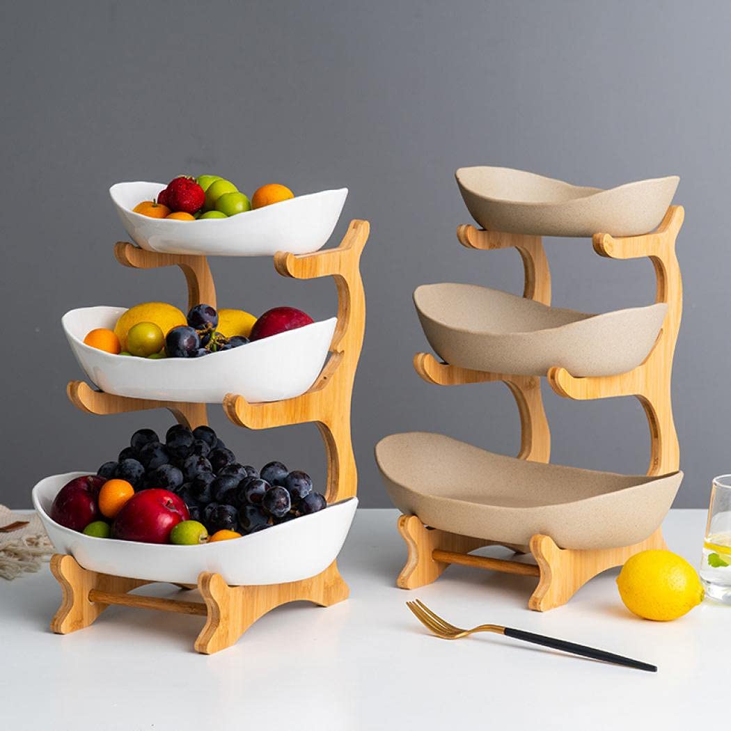 3 Tier Ceramic Fruit Basket Stand N3092