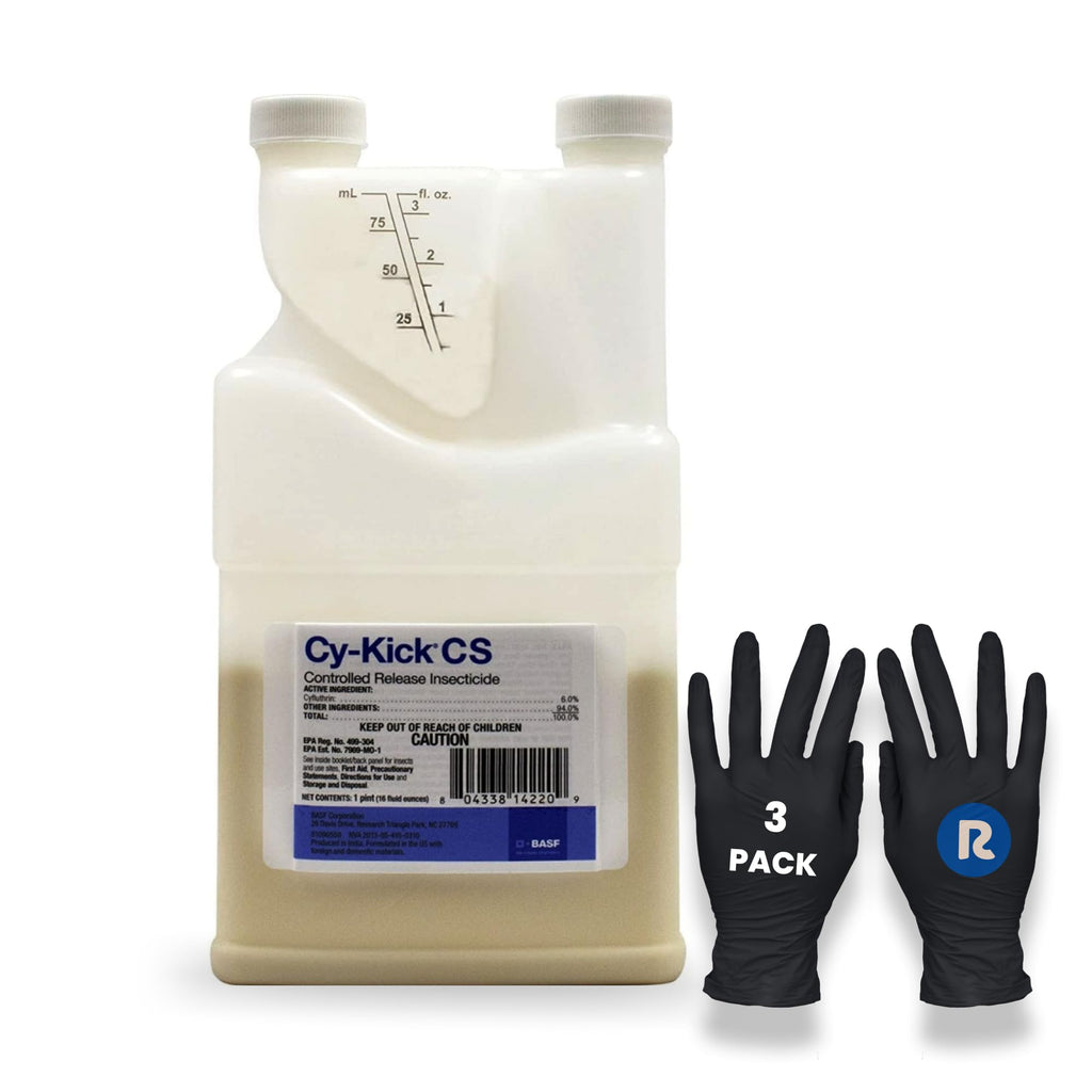 16 oz Liquid Concentrate Insecticide 2-Pack with Glue Boards and Nitrile Gloves T6949
