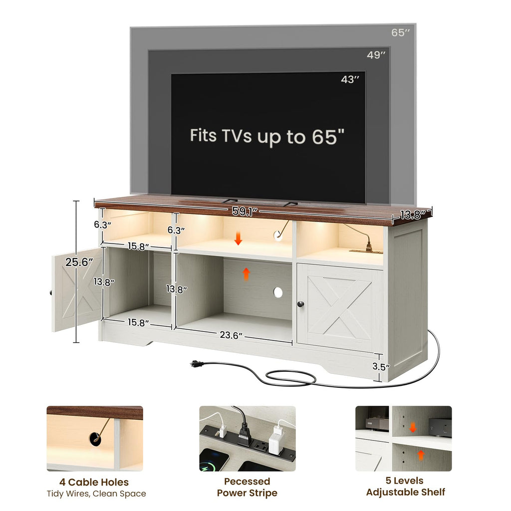 White TV Stand C76345