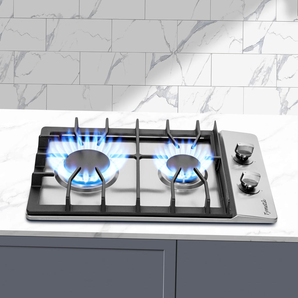 12 Inch 2 Burners Stainless Steel Gas Cooktop Y63746