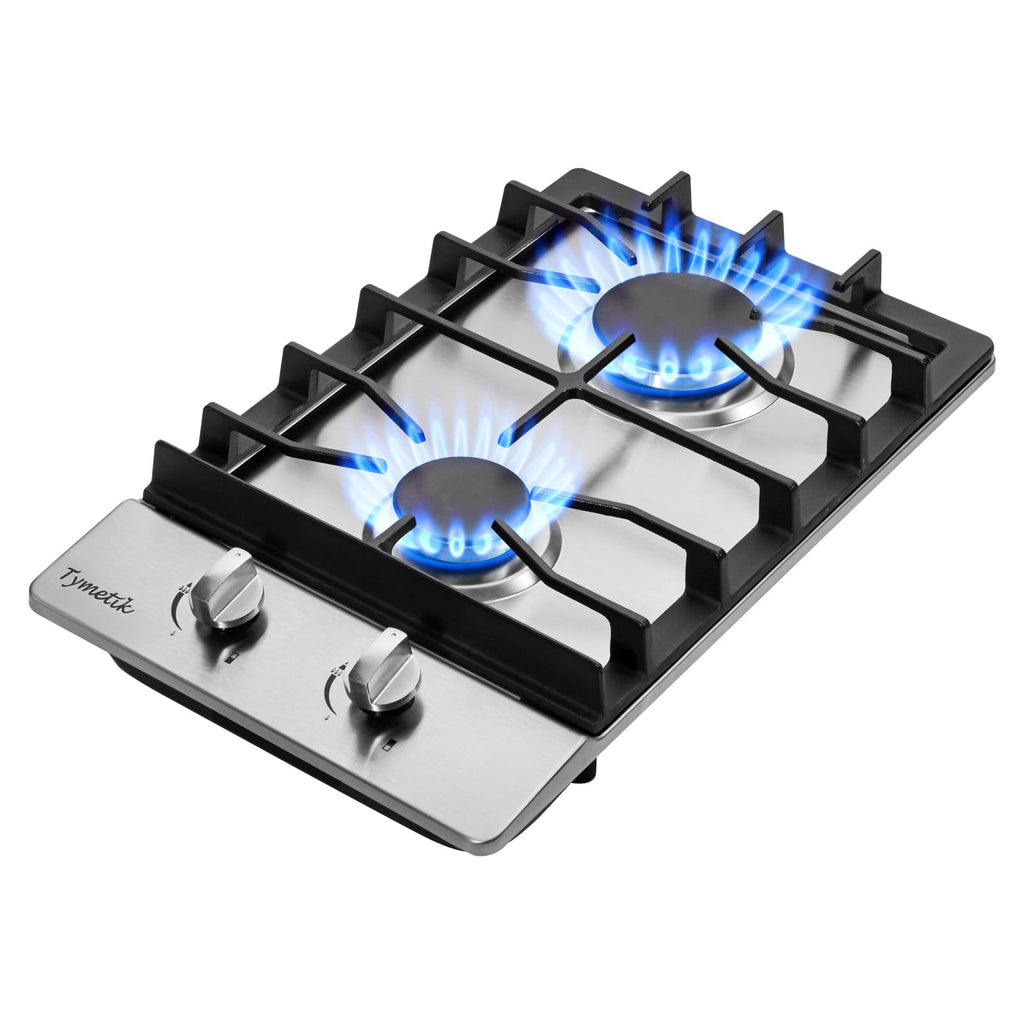 12 Inch 2 Burners Stainless Steel Gas Cooktop Y63746