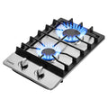 12 Inch 2 Burners Stainless Steel Gas Cooktop Y63746