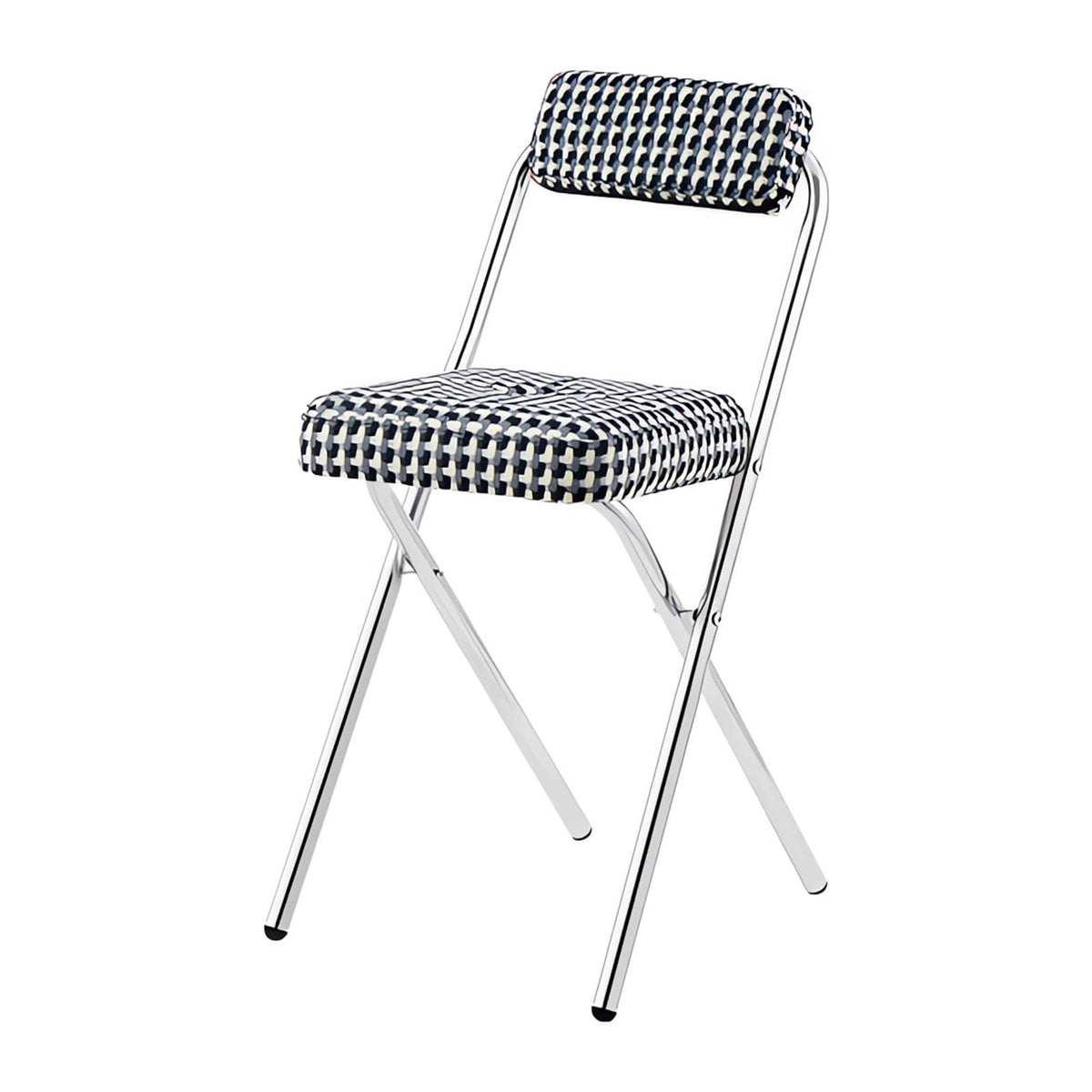 Cushioned Folding Bar Stool with Backrest Z47421