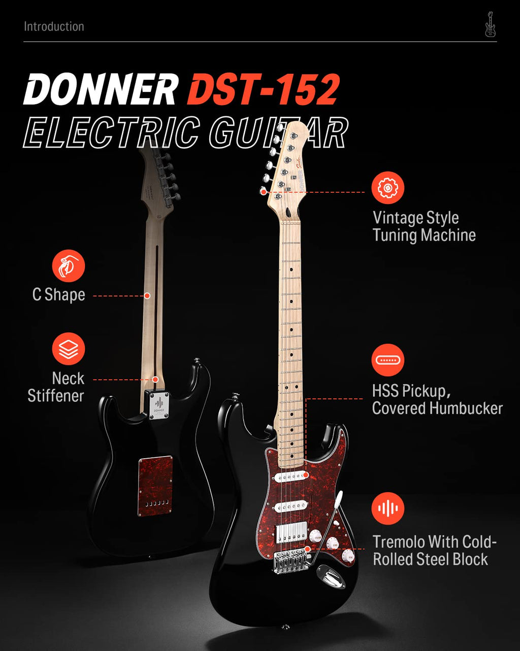 Electric Guitar HSS Coil Split S79756