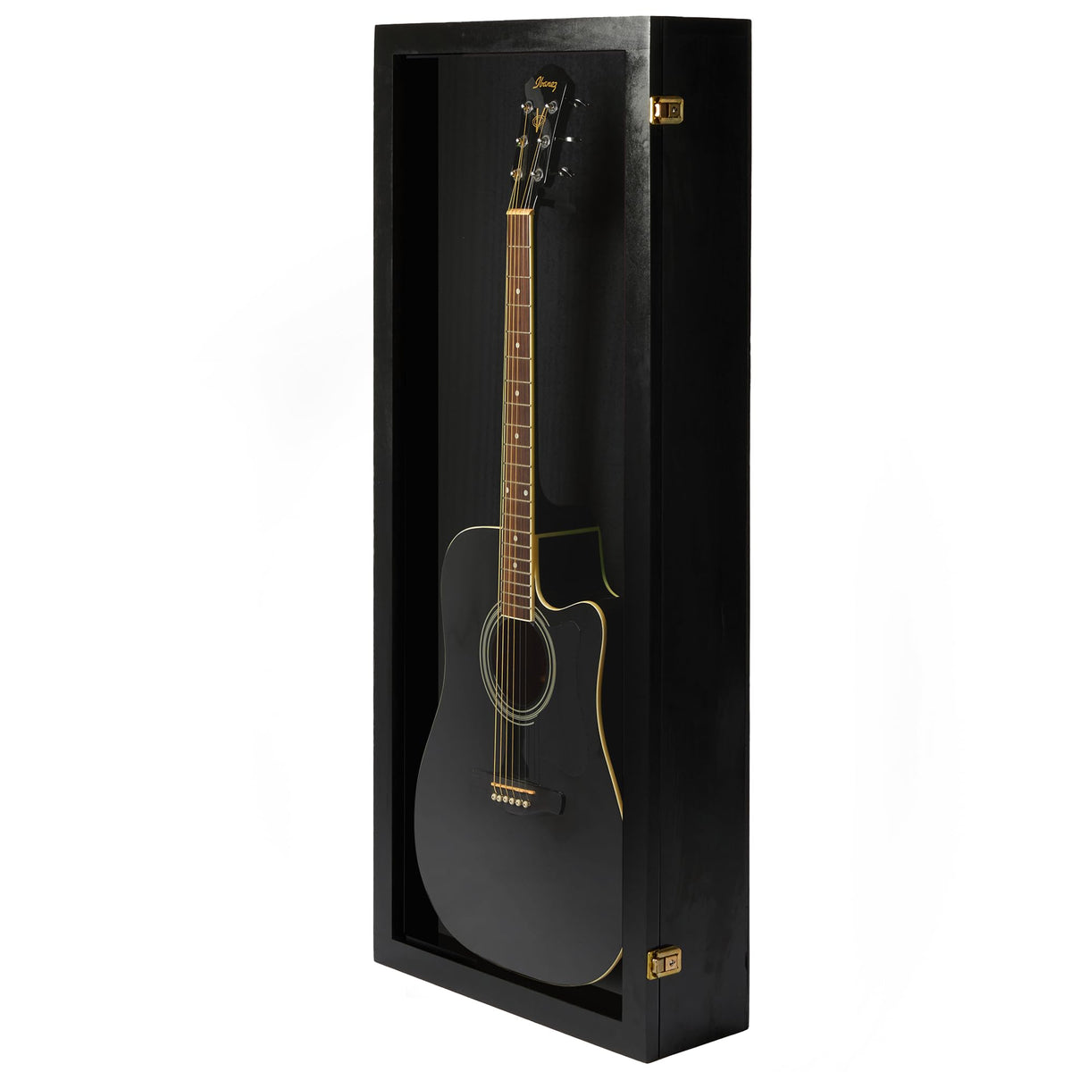 Acoustic Guitar Display Case Wall Mount Black K4290