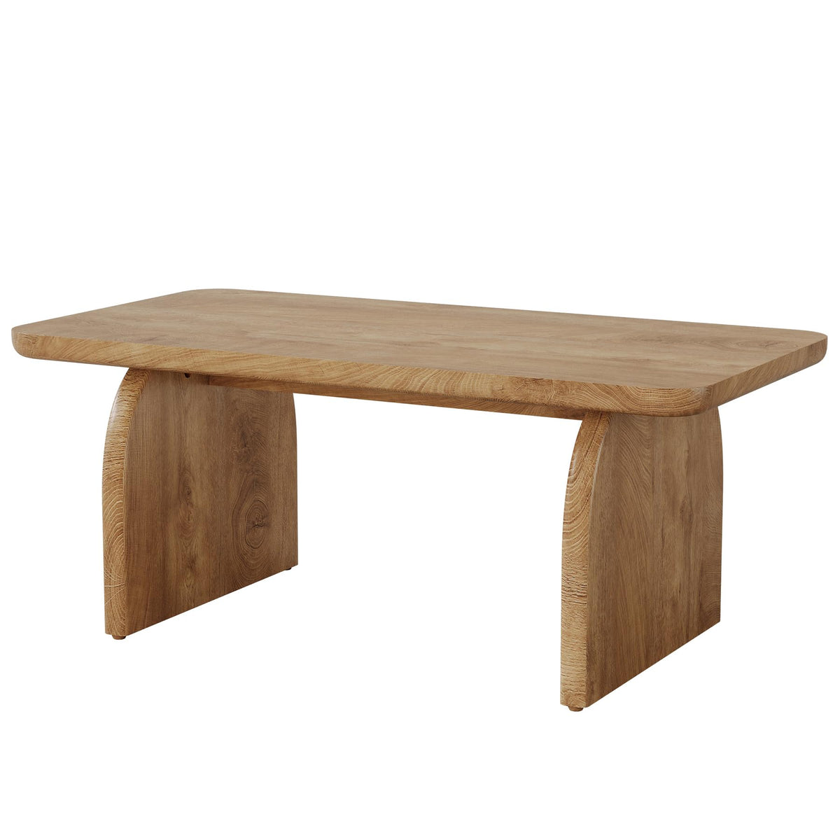 47-Inch Natural Brown Wood Coffee Table G62308