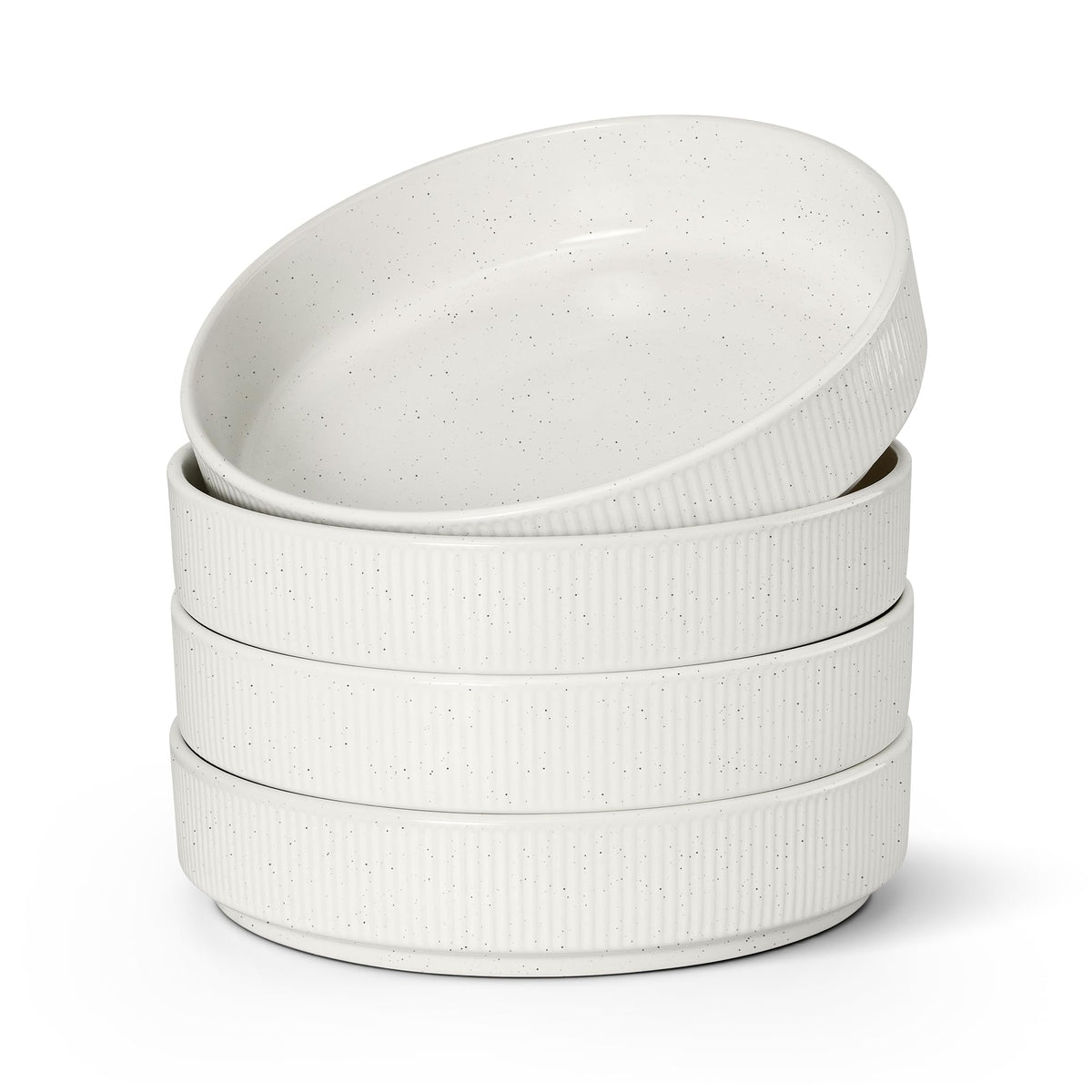 Pasta Bowls Set of 4, 35oz Ceramic, White, 8" P884