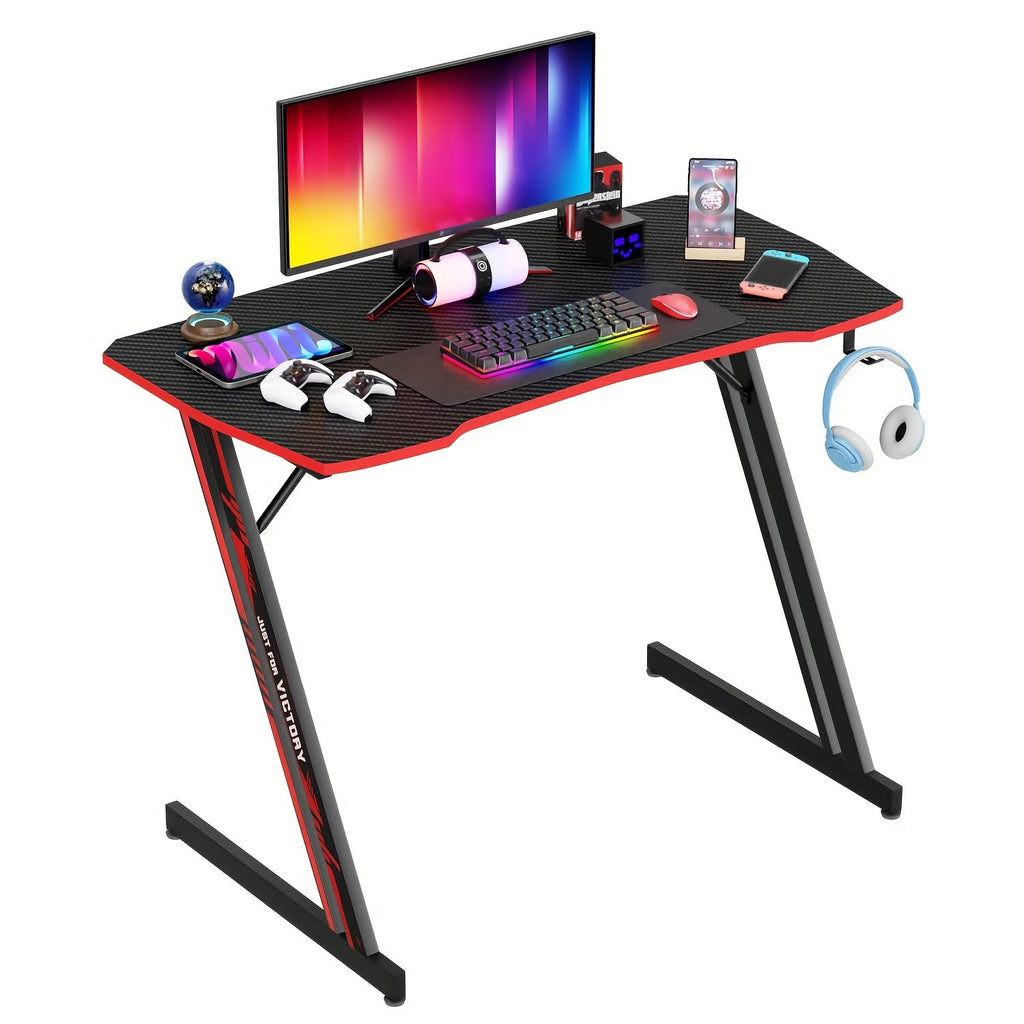 47 Inch Gaming Desk with Headphone Hook G9727