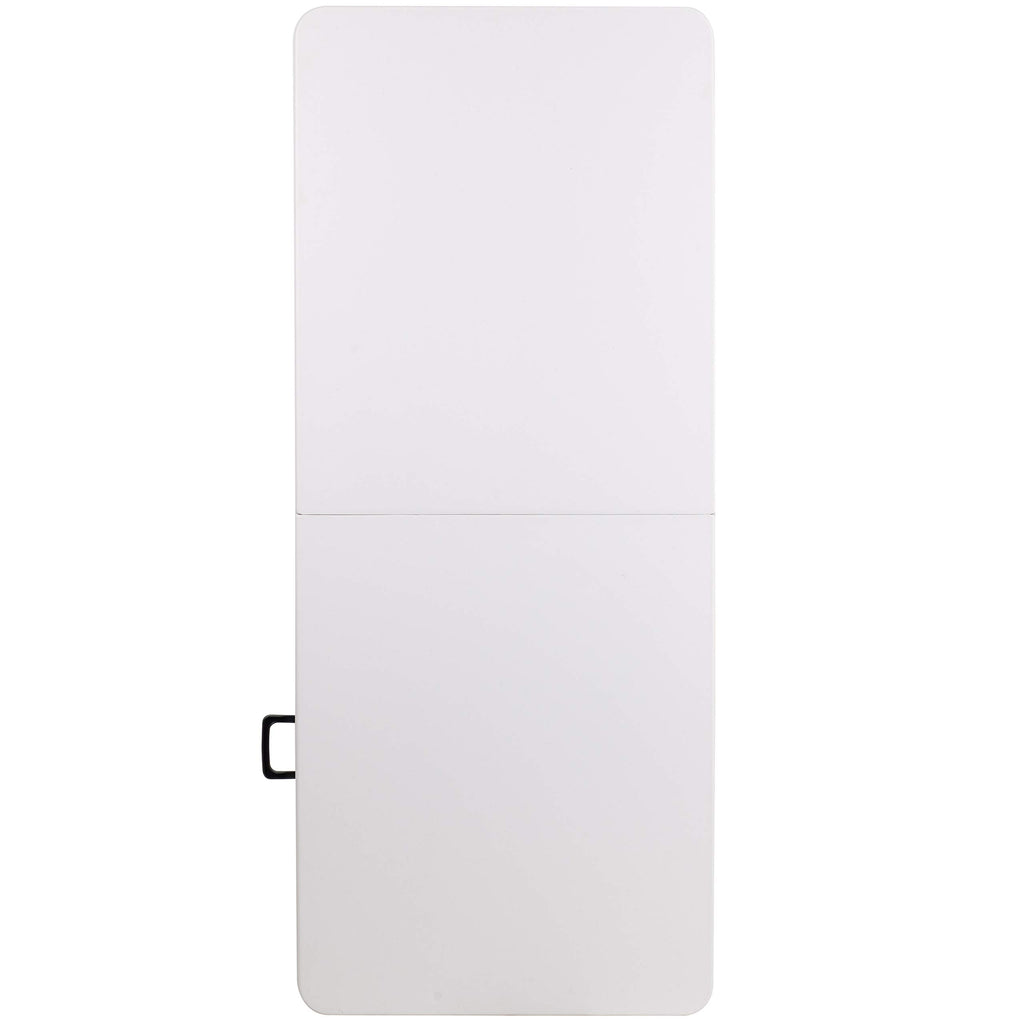 White 6-Foot Bi-Fold Plastic Folding Table Y58583