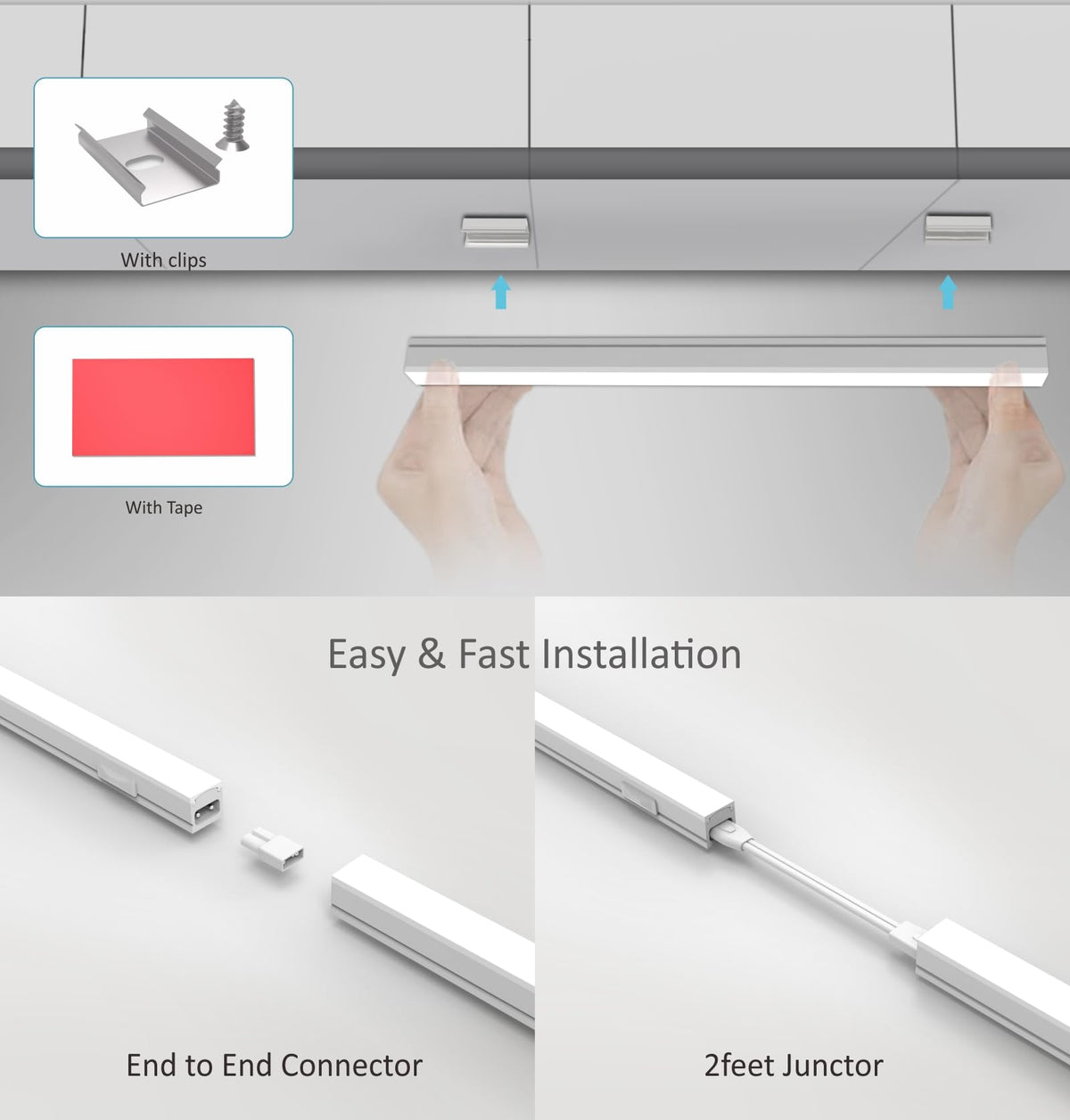 24 Inch Linkable LED Under Cabinet Lighting X520