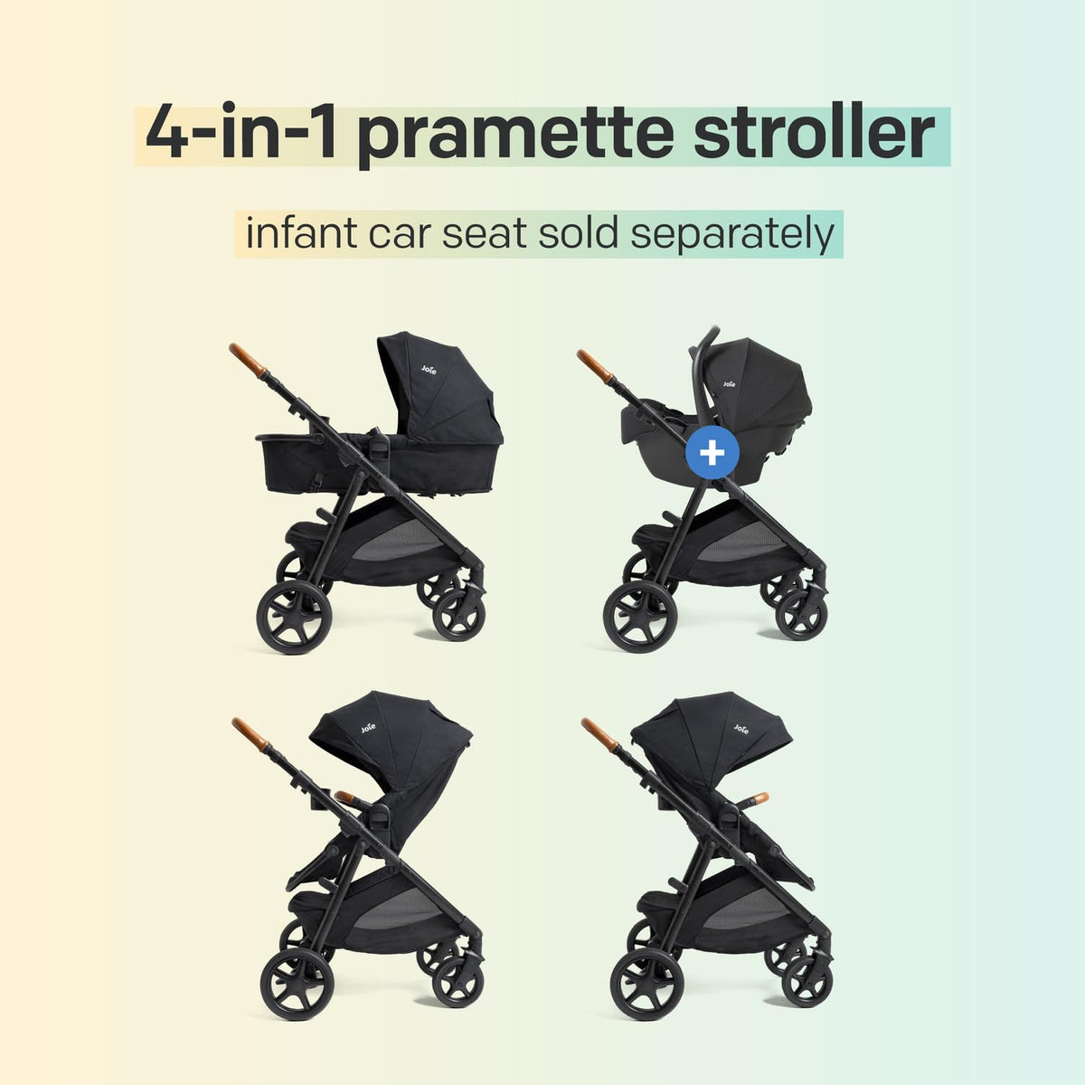 4-in-1 Stroller & Car Seat Travel System S566