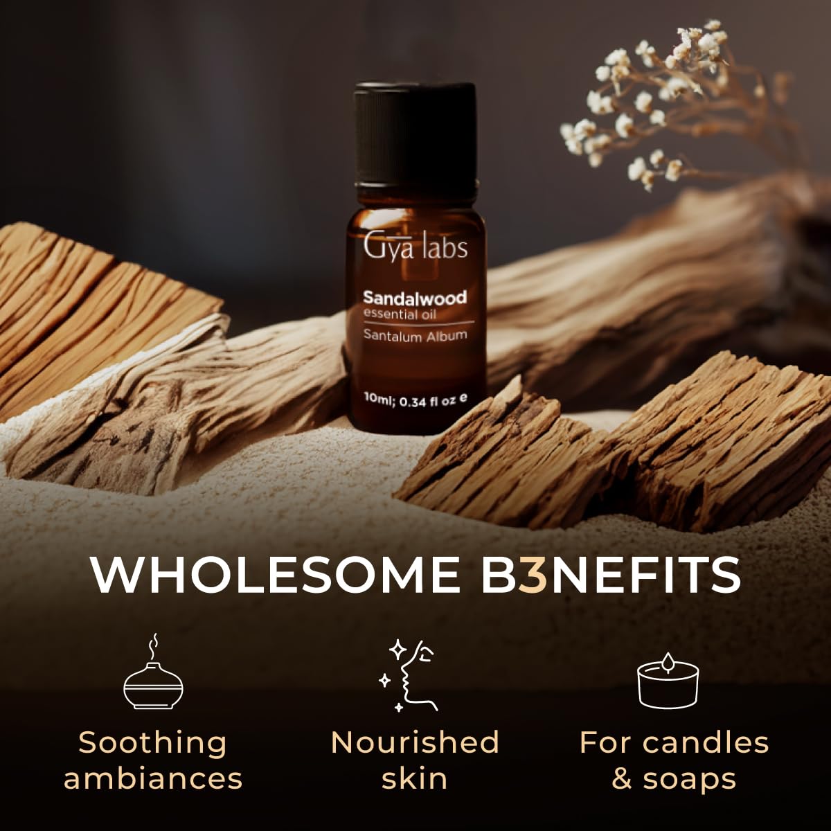 Jasmine & Sandalwood Essential Oils Set J65113