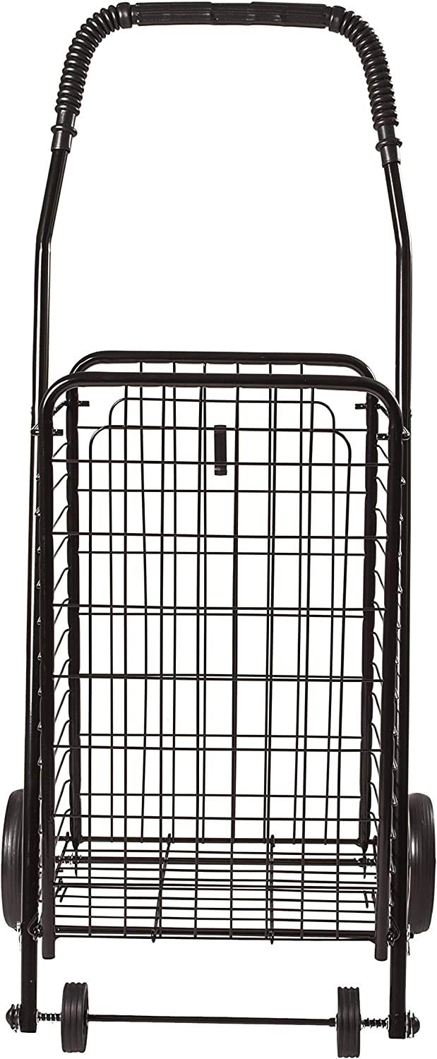 Black Foldable Utility Cart with Wheels I42325
