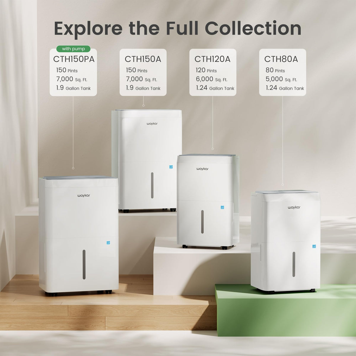 150 Pint Dehumidifier with Pump Q7334