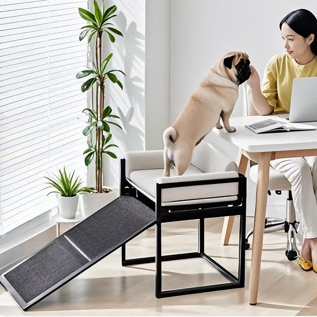 Extra Wide Non Slip Dog Stairs with Wheels B8207