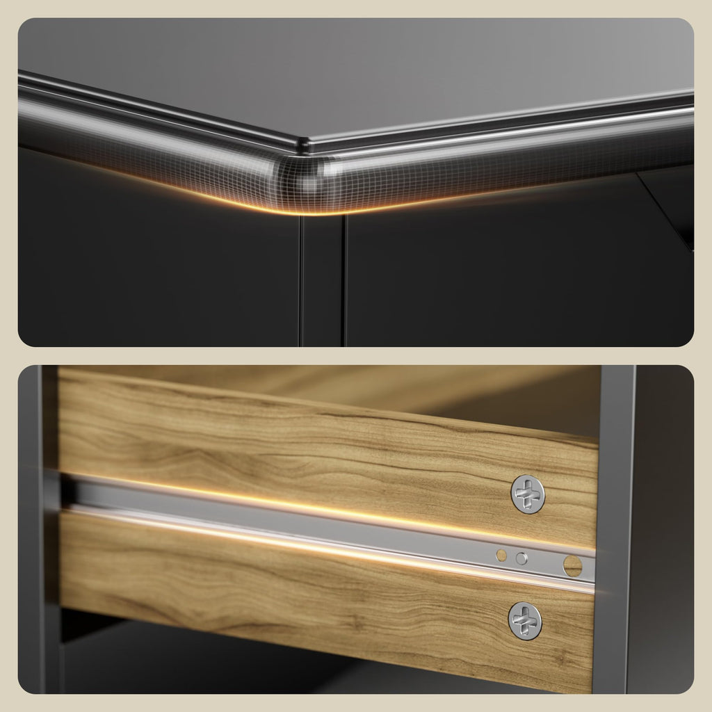 Black 6 Drawer Dresser Z8079