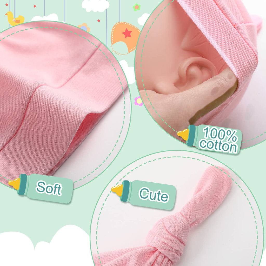 30 Pack Newborn Knot Beanie Hats T415790