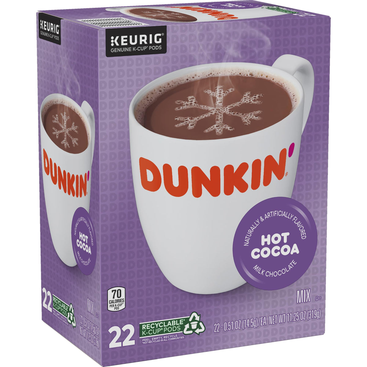 Milk Chocolate Hot Cocoa 22 Keurig Pods W209672