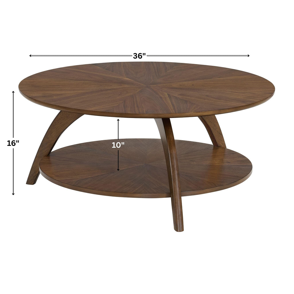 Round Wood Coffee Table E17565