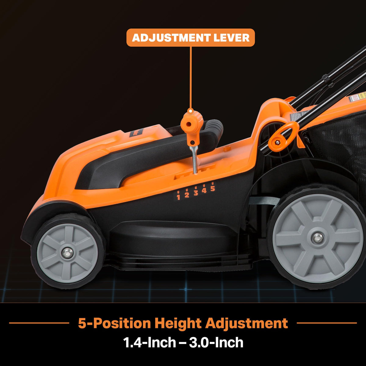 Electric Corded Lawn Mower 15-Inch 11AMP A8680