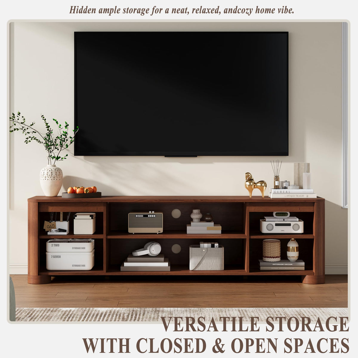 70" Walnut TV Stand E447768