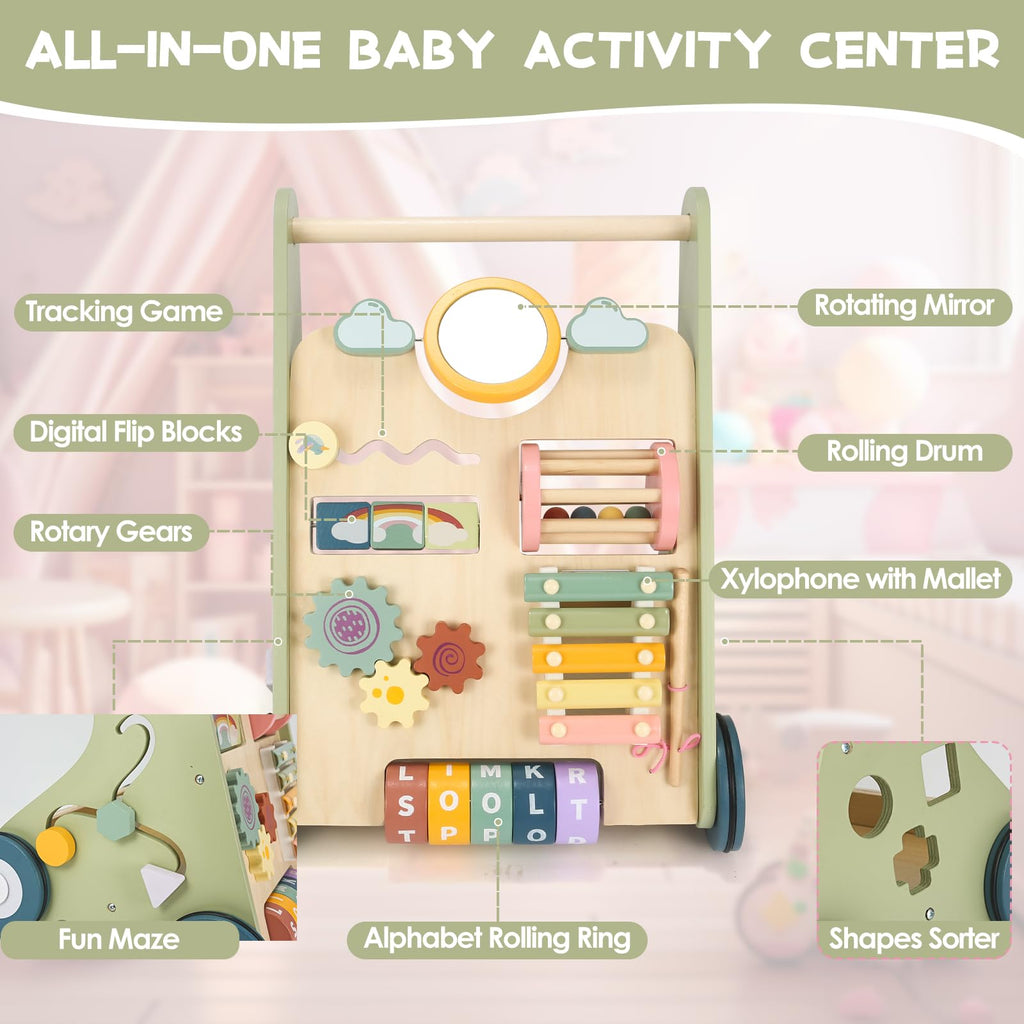 Wooden Baby Push Walker B1403