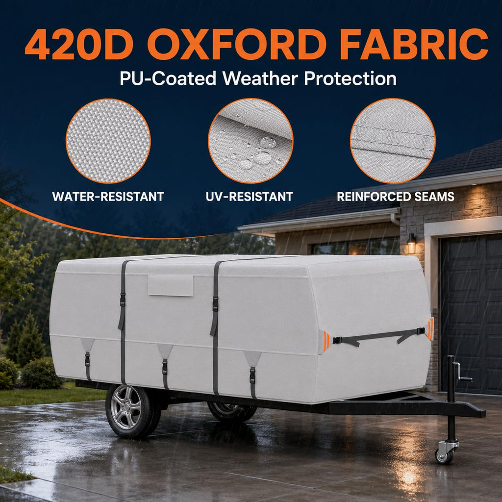 Water-Resistant Pop Up Camper Cover with Straps X863