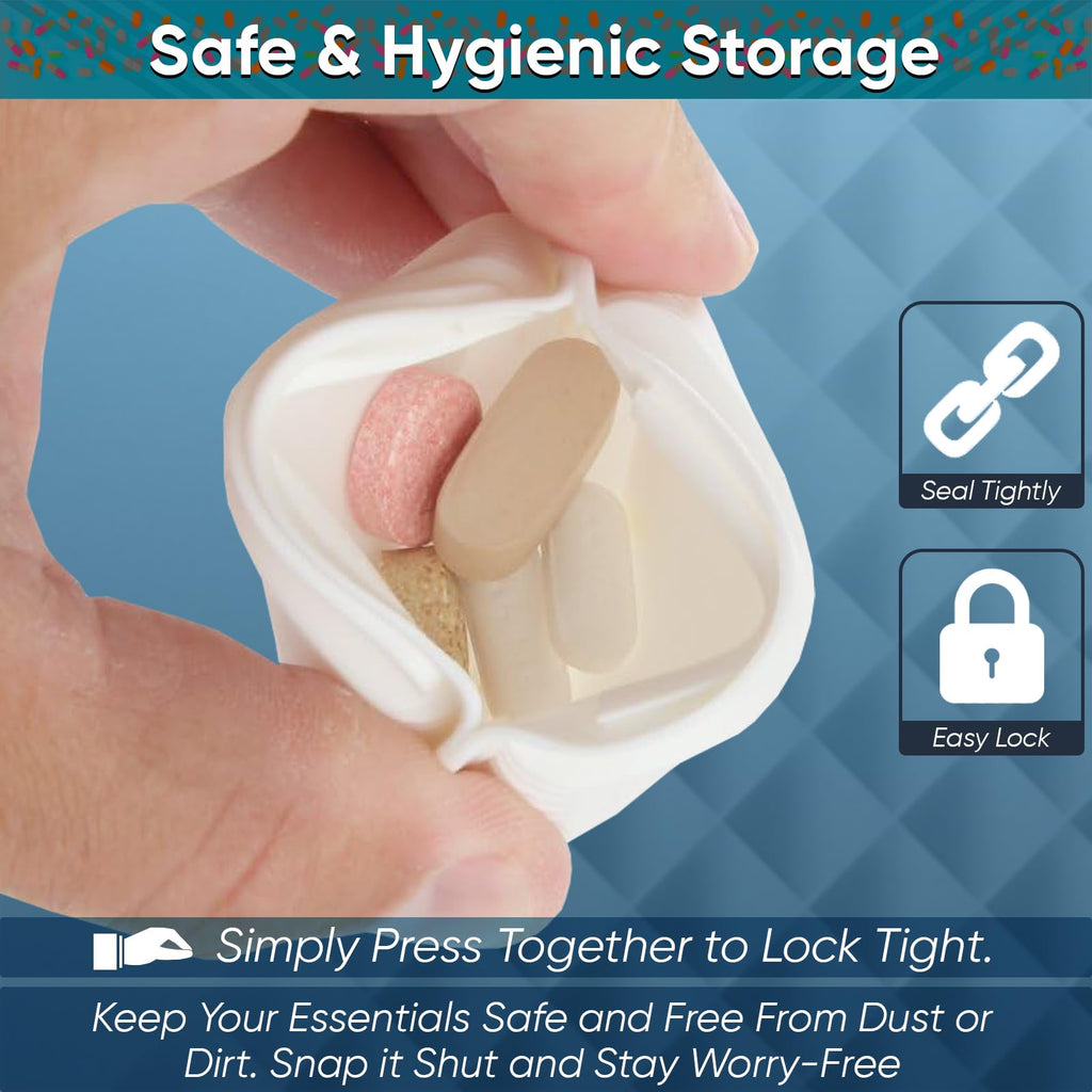 Small Pill Pouch with Easy Open & Secure Closure T9074