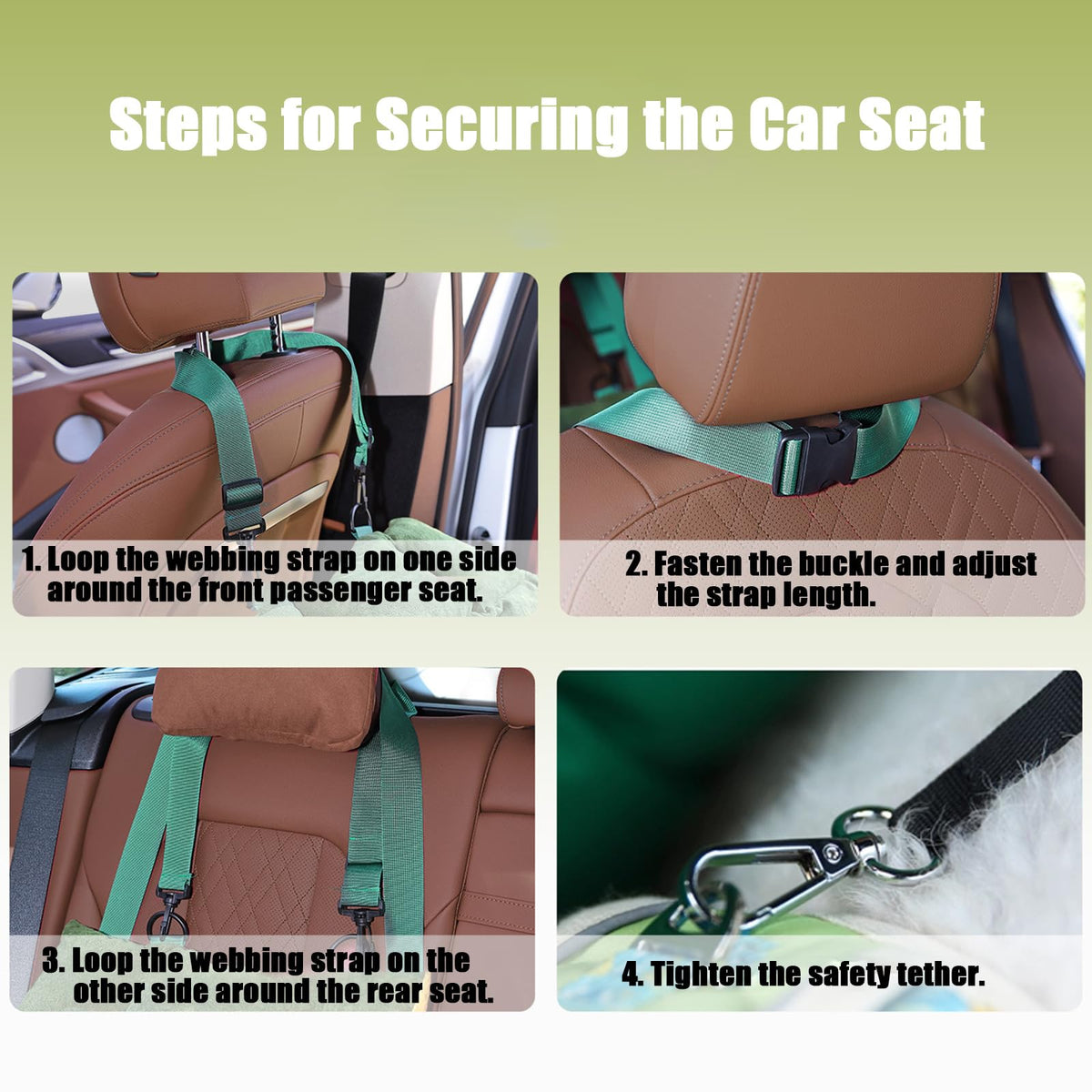 2-in-1 Dog Car Seat for Small Dogs D9883