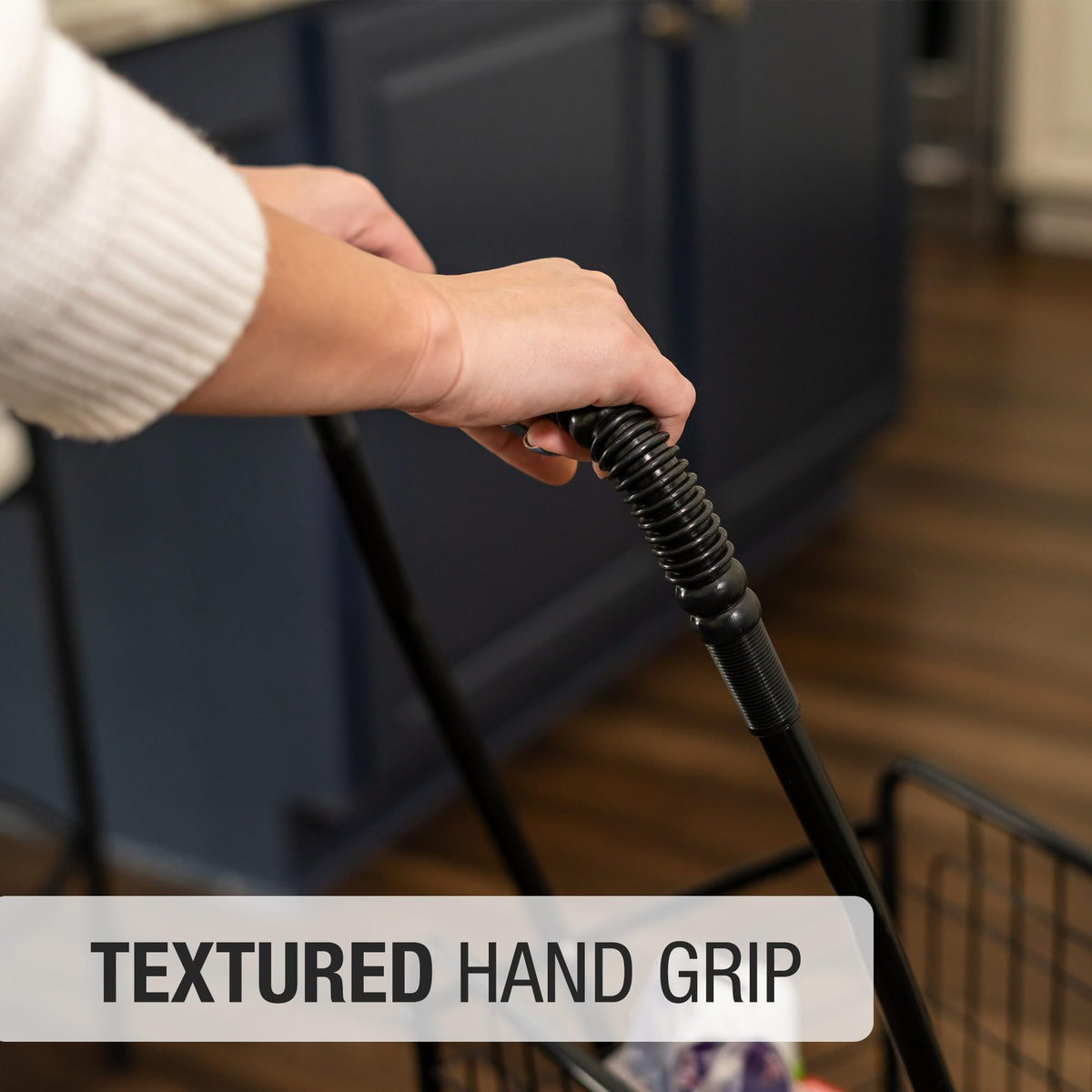 Black Foldable Utility Cart with Wheels I42325
