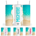 20 oz Custom Skinny Tumbler with Lid & Straw G3071
