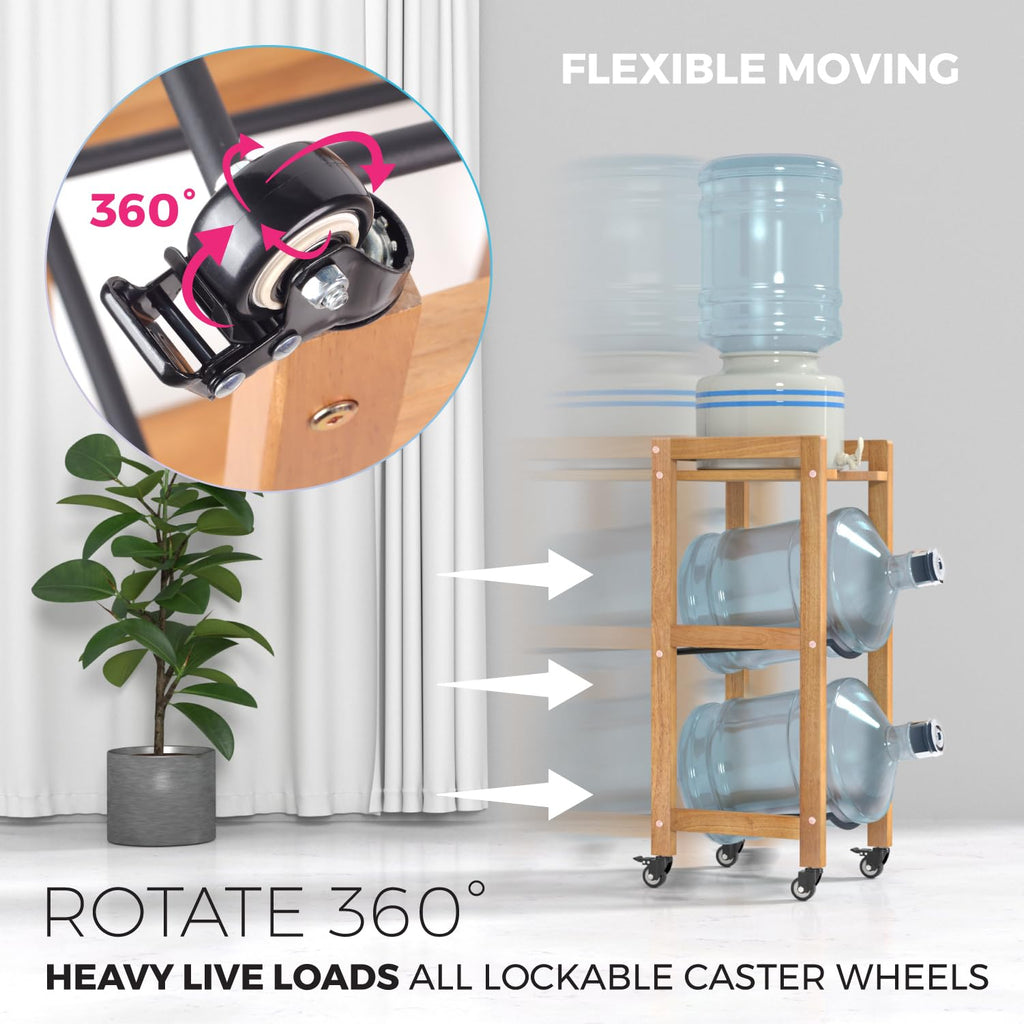 5 Gallon Water Jug Holder with Wheels C612552
