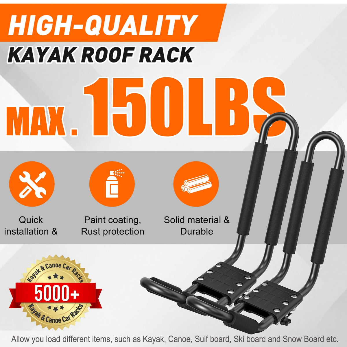 2 Pairs Kayak Carrier Racks S44077