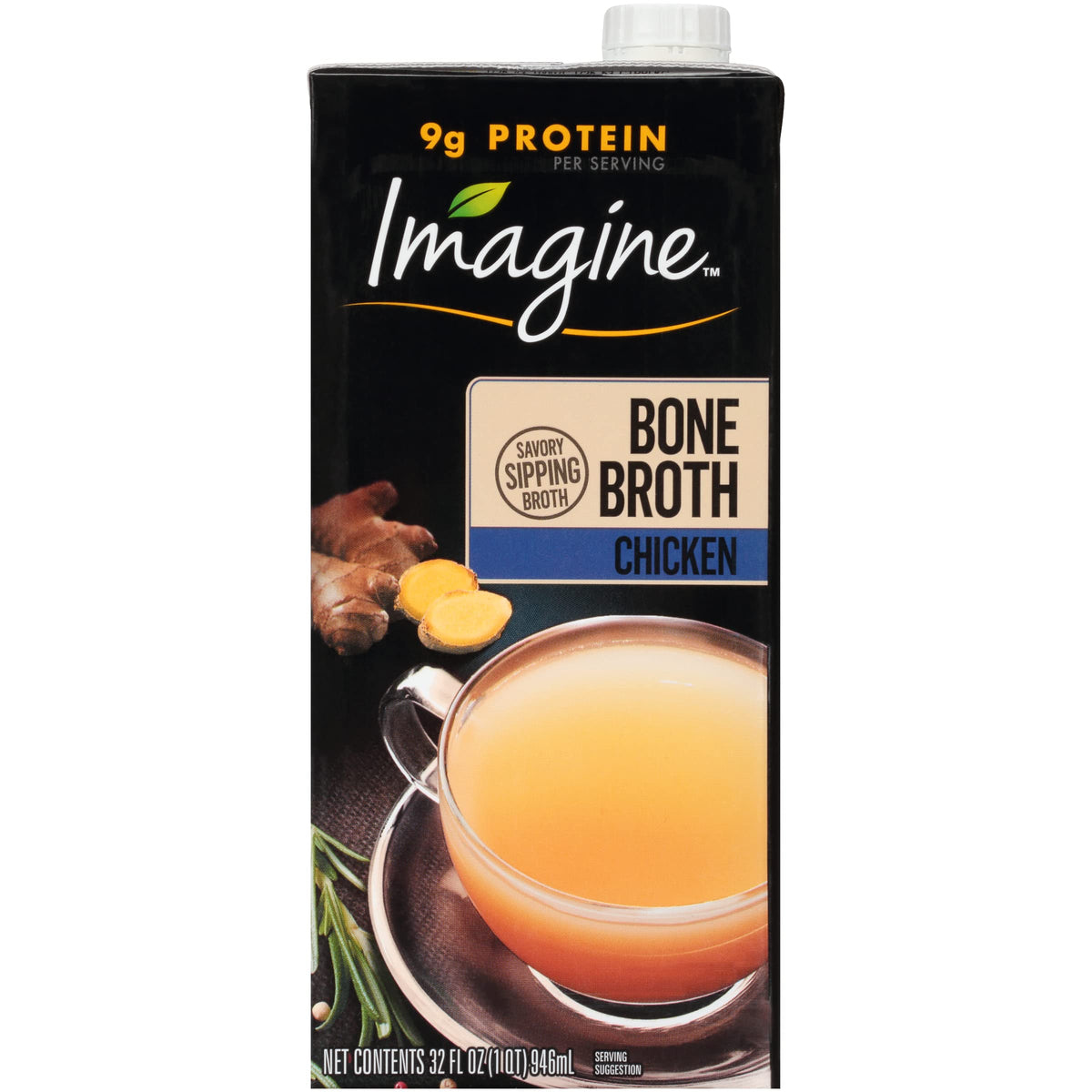 Organic Chicken Bone Broth 32 Oz (Pack of 12) W54891