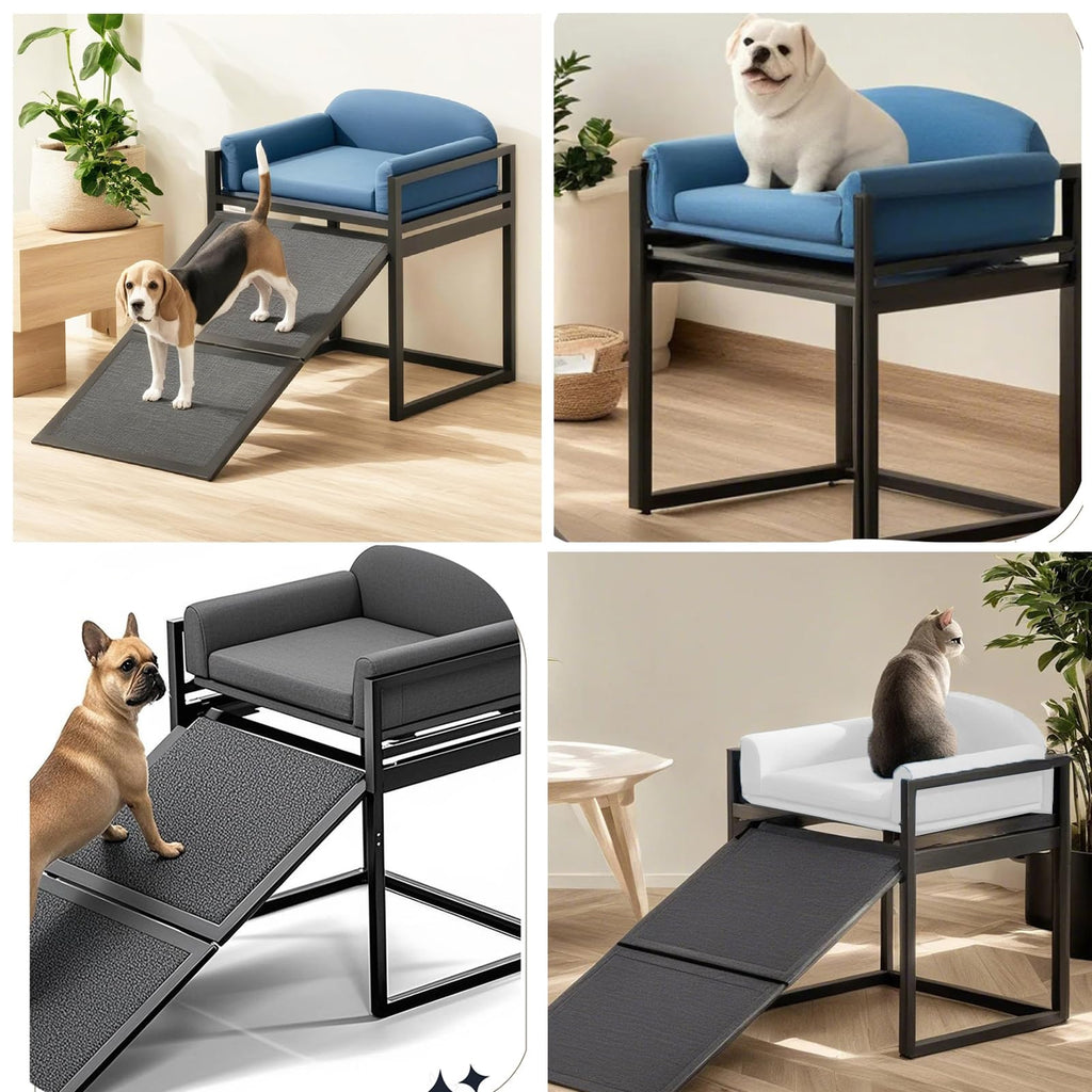 Extra Wide Non Slip Dog Stairs with Wheels B8207