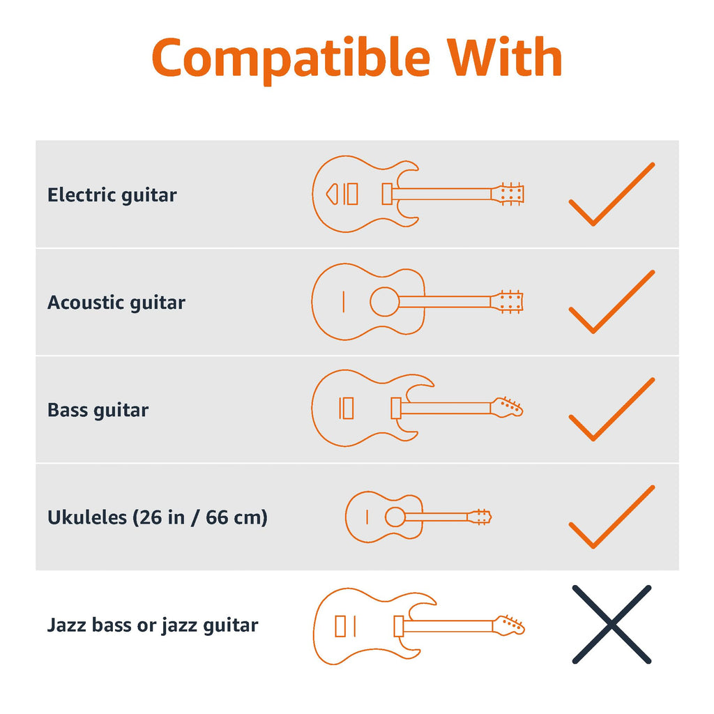 Black Height Adjustable Foldable Guitar Stand C16249