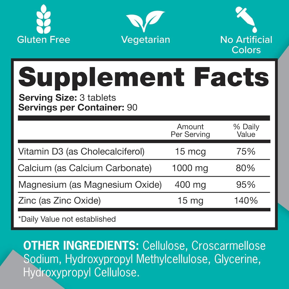 Calcium Magnesium Zinc Tablet 270ct T3671