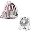 Expandable Cat Backpack with Mini Fan H989854